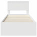 Cadru de pat cu headboard Alb 120 x 200 cm Lemn compozit - WALTI WALTI
