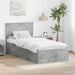 Cadru de pat Gri din beton 120 x 200 cm Lemn compozit - WALTI WALTI