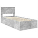 Cadru de pat Gri din beton 120 x 200 cm Lemn compozit - WALTI WALTI