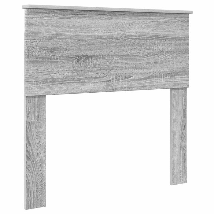 Cadru de pat cu headboard Gri Sonoma 90 x 190 cm Lemn compozit WALTI