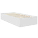 Cadru de pat cu headboard Alb 75 x 190 cm Lemn compozit - WALTI WALTI
