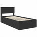 Cadru de pat cu headboard Negru 75 x 190 cm Lemn compozit - WALTI WALTI