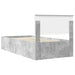 Cadru de pat Gri din beton 75 x 190 cm Lemn compozit - WALTI WALTI