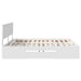 Cadru de pat cu headboard Alb 200 x 200 cm Lemn compozit - WALTI WALTI