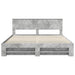 Cadru de pat Gri din beton 200 x 200 cm Lemn compozit - WALTI WALTI
