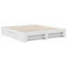 Cadru de pat cu headboard Alb 180 x 200 cm Lemn compozit - WALTI WALTI