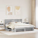 Cadru de pat cu headboard Gri Sonoma 180 x 200 cm Lemn compozit - WALTI WALTI