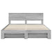 Cadru de pat cu headboard Gri Sonoma 180 x 200 cm Lemn compozit - WALTI WALTI