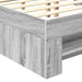 Cadru de pat cu headboard Gri Sonoma 160 x 200 cm Lemn compozit - WALTI WALTI