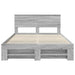 Cadru de pat cu headboard Gri Sonoma 160 x 200 cm Lemn compozit - WALTI WALTI