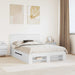 Cadru de pat cu headboard Alb 150 x 200 cm Lemn compozit - WALTI WALTI