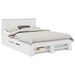 Cadru de pat cu headboard Alb 140 x 200 cm Lemn compozit - WALTI WALTI
