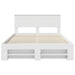 Cadru de pat cu headboard Alb 140 x 200 cm Lemn compozit - WALTI WALTI