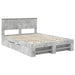 Cadru de pat Gri din beton 140 x 200 cm Lemn compozit - WALTI WALTI