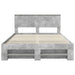 Cadru de pat Gri din beton 140 x 200 cm Lemn compozit - WALTI WALTI