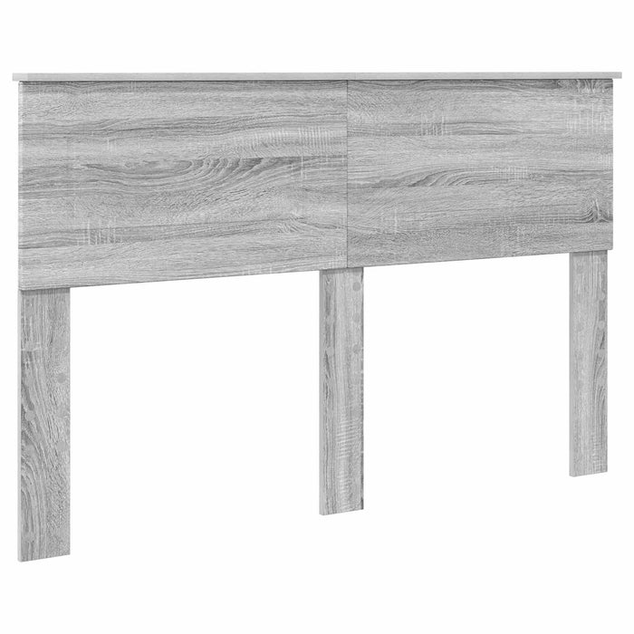Cadru de pat cu headboard Gri Sonoma 140 x 200 cm Lemn compozit - WALTI WALTI