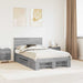 Cadru de pat cu headboard Gri Sonoma 137 x 203 cm Lemn compozit - WALTI WALTI