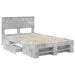 Cadru de pat Gri din beton 120 x 200 cm Lemn compozit - WALTI WALTI