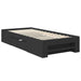 Cadru de pat cu headboard Negru 90 x 200 cm Lemn compozit - WALTI WALTI