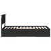 Cadru de pat cu headboard Negru 90 x 200 cm Lemn compozit - WALTI WALTI