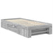 Cadru de pat cu headboard Gri Sonoma 80 x 200 cm Lemn compozit - WALTI WALTI