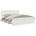 Cadru de pat cu headboard Alb 200 x 200 cm Lemn compozit - WALTI WALTI