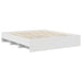 Cadru de pat cu headboard Alb 200 x 200 cm Lemn compozit - WALTI WALTI