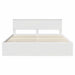 Cadru de pat cu headboard Alb 200 x 200 cm Lemn compozit - WALTI WALTI
