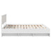 Cadru de pat cu headboard Alb 200 x 200 cm Lemn compozit - WALTI WALTI
