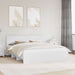Cadru de pat cu headboard Alb 180 x 200 cm Lemn compozit - WALTI WALTI
