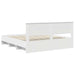 Cadru de pat cu headboard Alb 180 x 200 cm Lemn compozit - WALTI WALTI