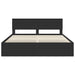 Cadru de pat cu headboard Negru 180 x 200 cm Lemn compozit - WALTI WALTI