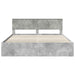 Cadru de pat Gri din beton 180 x 200 cm Lemn compozit - WALTI WALTI