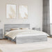 Cadru de pat cu headboard Gri Sonoma 180 x 200 cm Lemn compozit - WALTI WALTI
