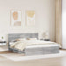 Cadru de pat cu headboard Gri Sonoma 180 x 200 cm Lemn compozit - WALTI WALTI