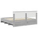 Cadru de pat cu headboard Gri Sonoma 180 x 200 cm Lemn compozit - WALTI WALTI