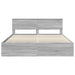 Cadru de pat cu headboard Gri Sonoma 180 x 200 cm Lemn compozit - WALTI WALTI