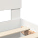 Cadru de pat cu headboard Alb 160 x 200 cm Lemn compozit - WALTI WALTI