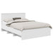Cadru de pat cu headboard Alb 160 x 200 cm Lemn compozit - WALTI WALTI