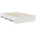 Cadru de pat cu headboard Alb 160 x 200 cm Lemn compozit - WALTI WALTI