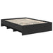 Cadru de pat cu headboard Negru 160 x 200 cm Lemn compozit - WALTI WALTI
