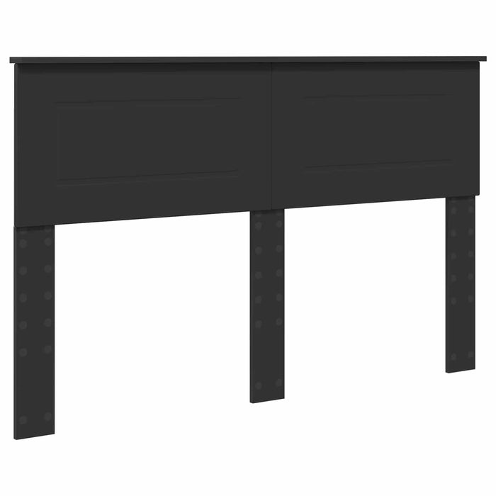Cadru de pat cu headboard Negru 160 x 200 cm Lemn compozit - WALTI WALTI