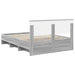 Cadru de pat cu headboard Gri Sonoma 160 x 200 cm Lemn compozit - WALTI WALTI