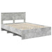 Cadru de pat Gri din beton 140 x 200 cm Lemn compozit - WALTI WALTI