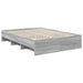 Cadru de pat cu headboard Gri Sonoma 140 x 200 cm Lemn compozit - WALTI WALTI