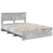 Cadru de pat Gri din beton 140 x 200 cm Lemn compozit - WALTI WALTI