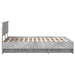 Cadru de pat Gri din beton 140 x 200 cm Lemn compozit - WALTI WALTI