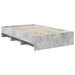 Cadru de pat Gri din beton 137 x 203 cm Lemn compozit - WALTI WALTI