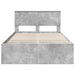 Cadru de pat Gri din beton 137 x 203 cm Lemn compozit - WALTI WALTI