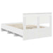 Cadru de pat cu headboard Alb 120 x 123 cm Lemn compozit - WALTI WALTI